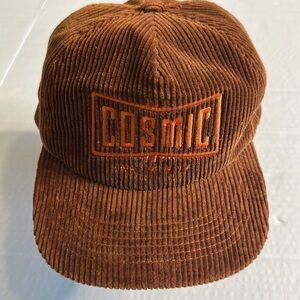 Cosmic Logo Brown Corduroy Trucker Hat OS